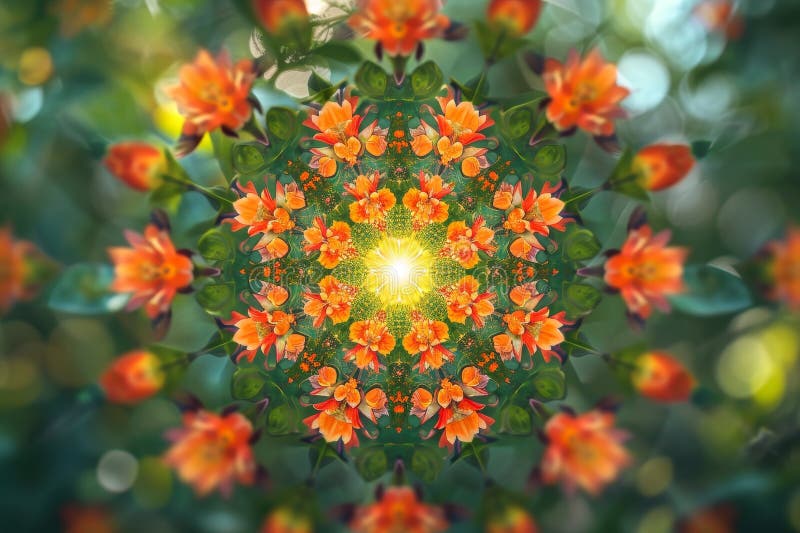 Kaleidoskopisk vortex royaltyfri illustrationer