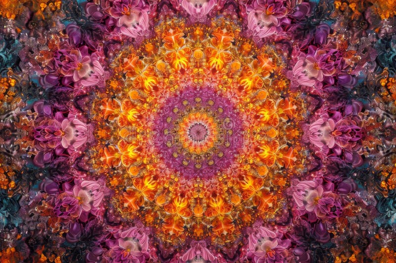 Kaleidoskopisk vortex royaltyfri illustrationer