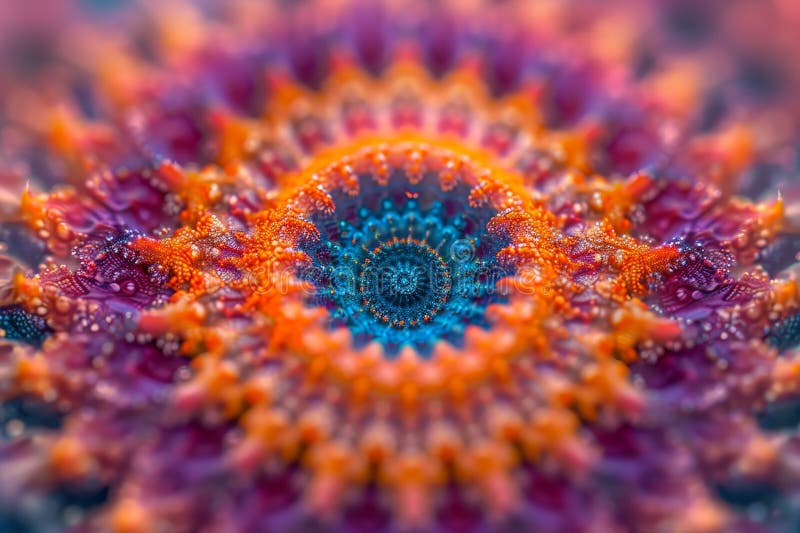 Kaleidoskopisk vortex stock illustrationer
