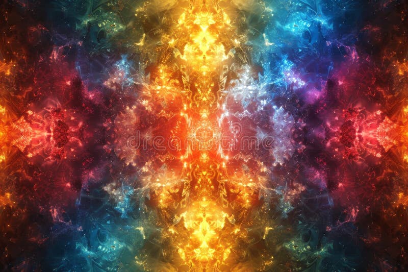 Kaleidoskopisk vortex royaltyfri illustrationer