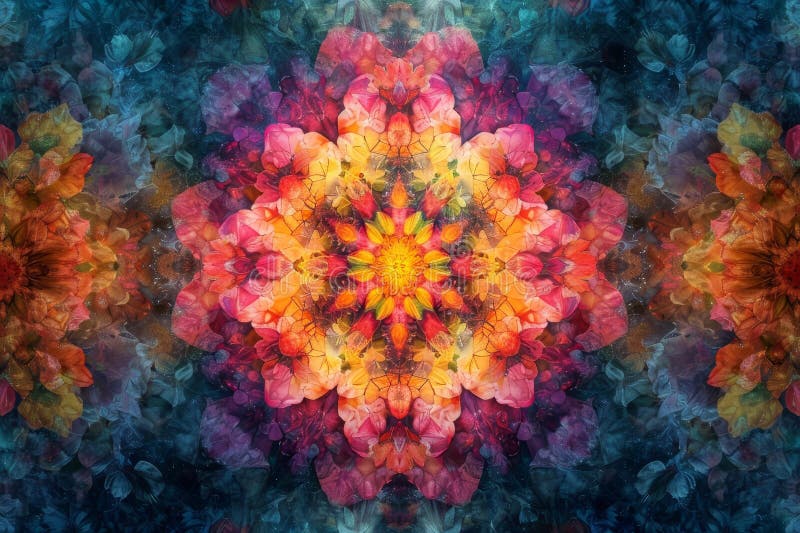 Kaleidoskopisk vortex royaltyfri illustrationer