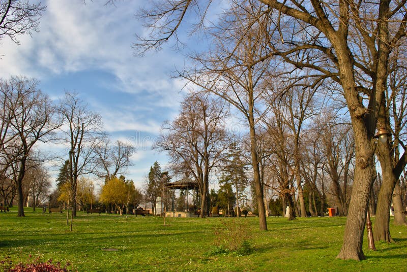 Kalemegdan, Belgrade, Serbie - une scène en premier ressort photographie stock libre de droits Kalemegdan, Belgrade, Serbie - une scène en premier ressort photographie stock libre de droits