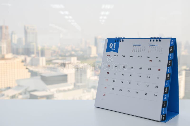 Kalender von Januar stockfotografie Kalender von Januar stockfotografie