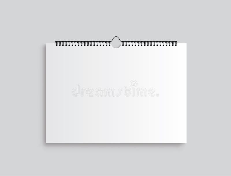 Calendar mockup. Calendar hangs on the wall. Front view - stock vector. Calendar mockup. Calendar hangs on the wall. Front view - stock vector.