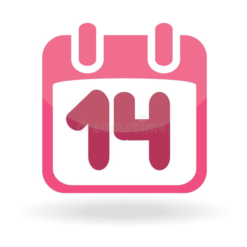 Kalendersymbolsvalentin stock illustrationer