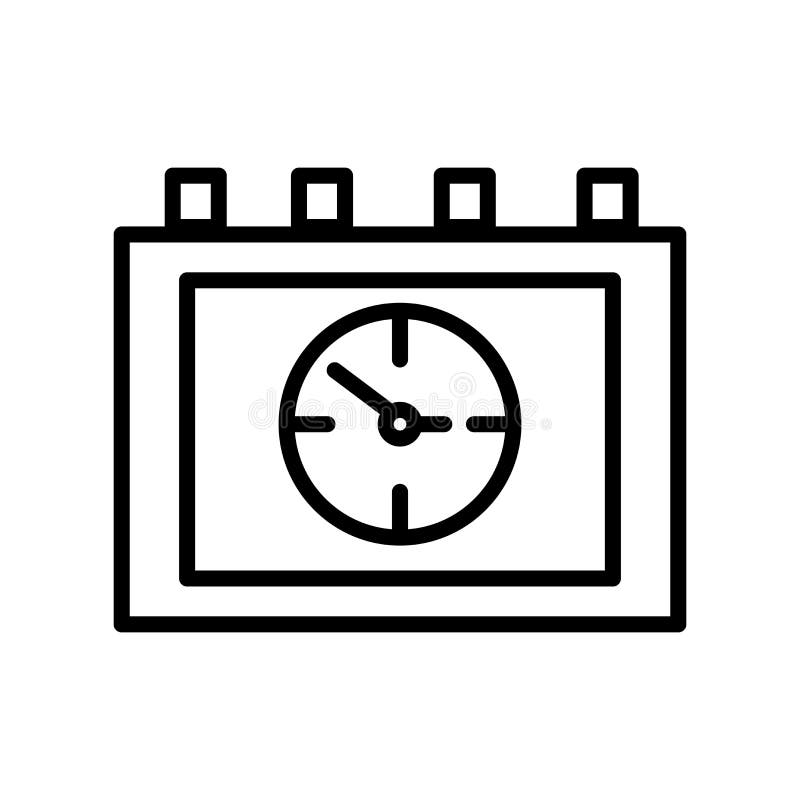 Kalendersymbolsvektor som isoleras på det vita bakgrund, kalendertecknet, linjen och översiktsbeståndsdelar i linjär stil stock illustrationer Kalendersymbolsvektor som isoleras på det vita bakgrund, kalendertecknet, linjen och översiktsbeståndsdelar i linjär stil stock illustrationer