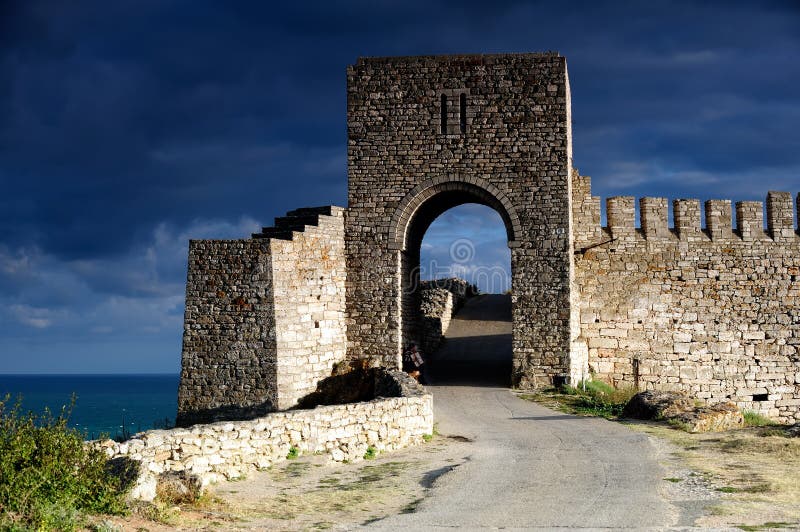 Kaliakra fortress stock photo. Image of entrance, palace - 16090104