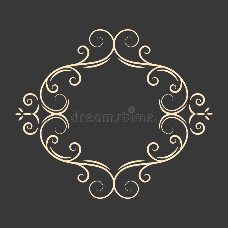 Kaligrafii penmanship owalu rama Dekoracyjny kwiecistego projekta element Strony granica ilustracyjny lelui czerwieni stylu roczn ilustracja wektor Kaligrafii penmanship owalu rama Dekoracyjny kwiecistego projekta element Strony granica ilustracyjny lelui czerwieni stylu roczn ilustracja wektor