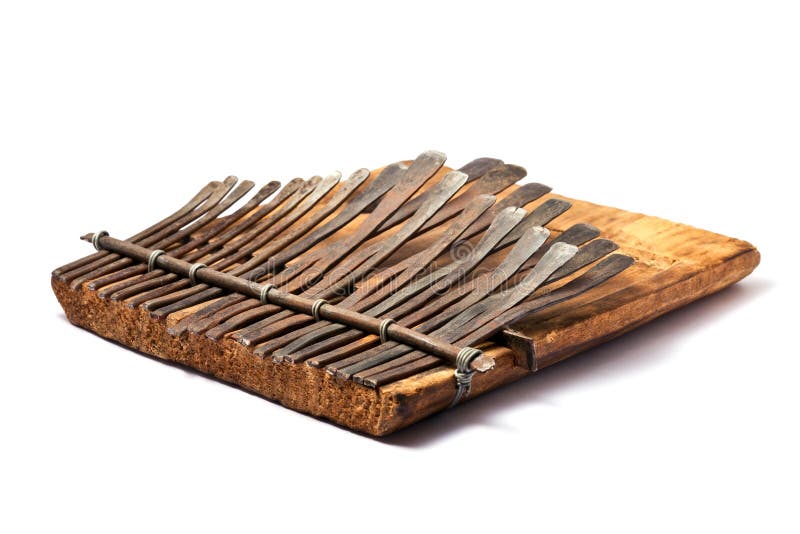 Traditional African instrument kalimba or thumb piano. Traditional African instrument kalimba or thumb piano