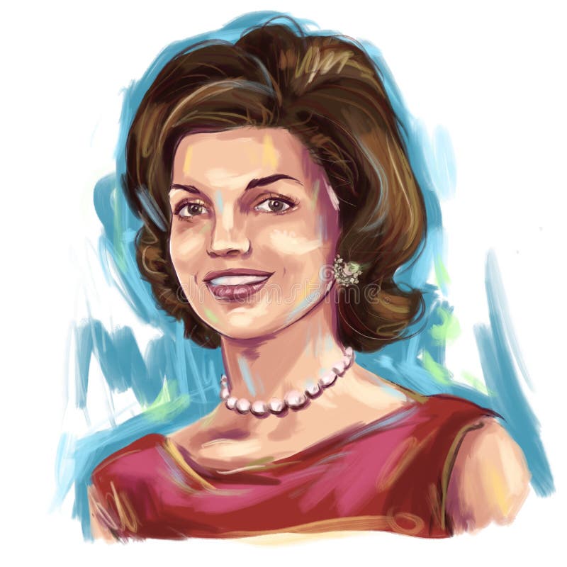 Kaliningrad, Russia 8 June  2021. Jacqueline Kennedy Onassis American First Lady. Kaliningrad, Russia 8 June  2021. Jacqueline Kennedy Onassis American First Lady