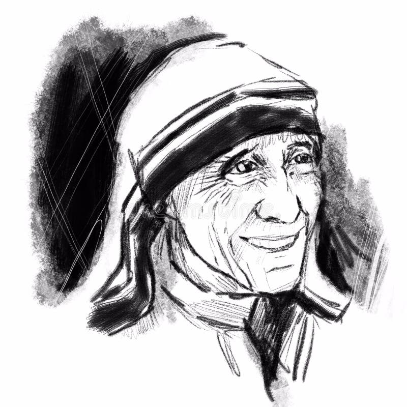 Premium Vector | Vector illustration of mother teresa