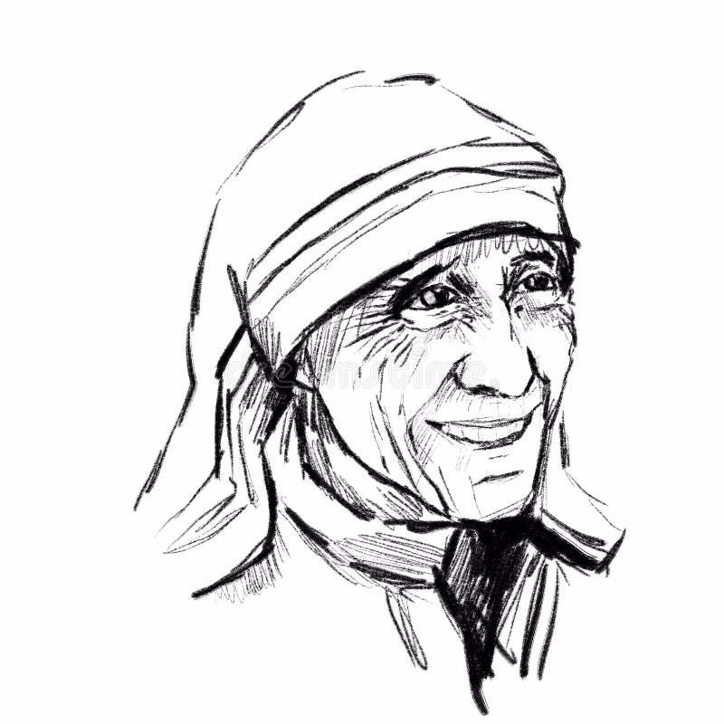 Mother Teresa Drawing by Miguel Martinez - Fine Art America
