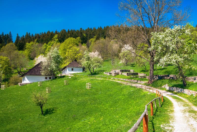 Beautiful village Kaliste in Slovakia