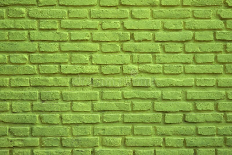Kalk Groene Gekleurde Oude Bakstenen muur voor Achtergrond, Banner of Behang