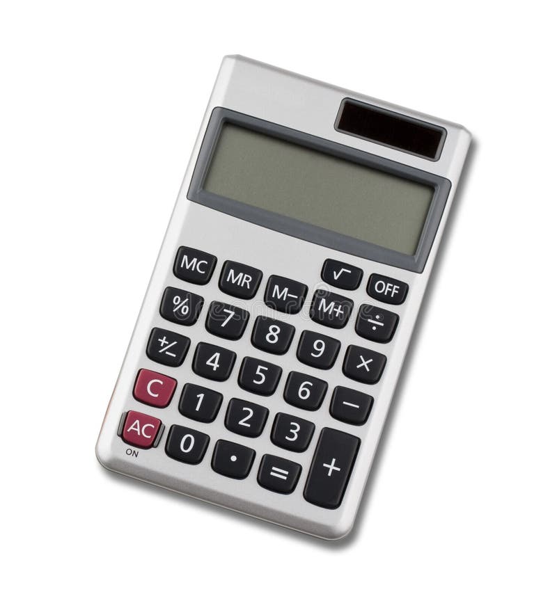 Calculator isolated on white background. Calculator isolated on white background.