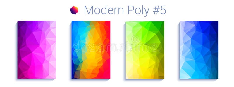 Kall triangulär lutningbakgrund Modern abstrakt geometrisk modell Ljus colorfulltapet vektor stock illustrationer Kall triangulär lutningbakgrund Modern abstrakt geometrisk modell Ljus colorfulltapet vektor stock illustrationer