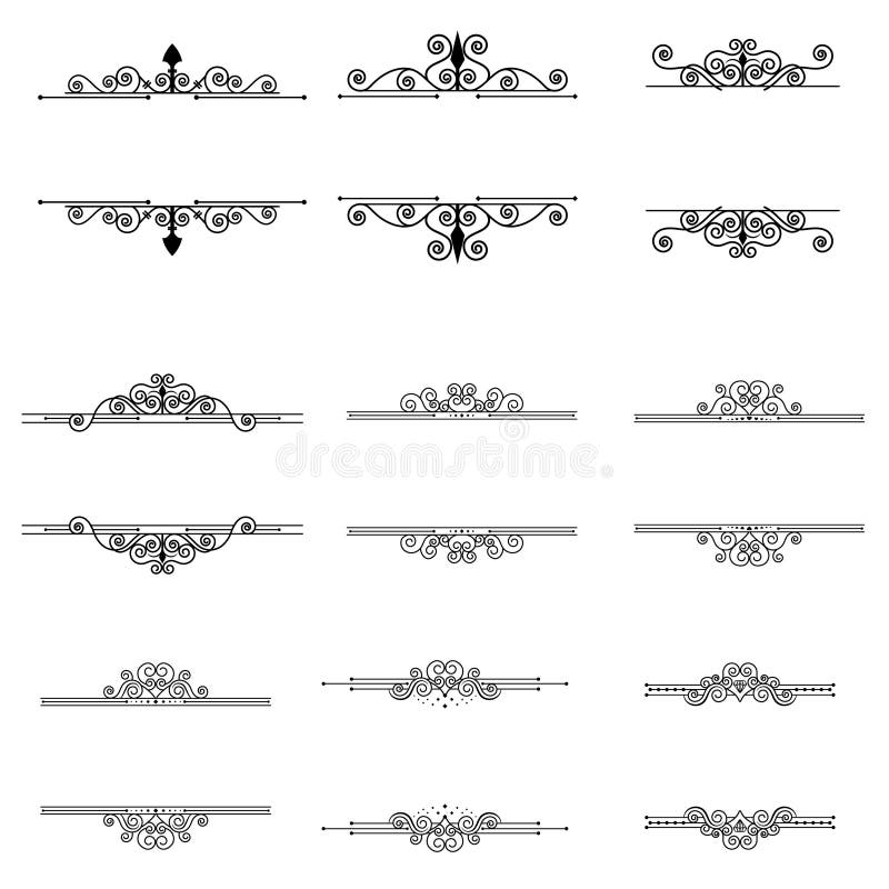 Kalligraphische Gestaltungselemente und Rahmen stellten Weinlese-Vektor-Sammlung ein vektor abbildung Kalligraphische Gestaltungselemente und Rahmen stellten Weinlese-Vektor-Sammlung ein vektor abbildung