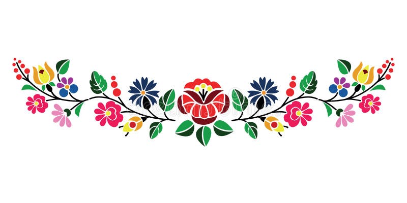 Kalocsai pattern stock vector. Illustration of fabric - 33430355 Kalocsai pattern stock vector. Illustration of fabric - 33430355