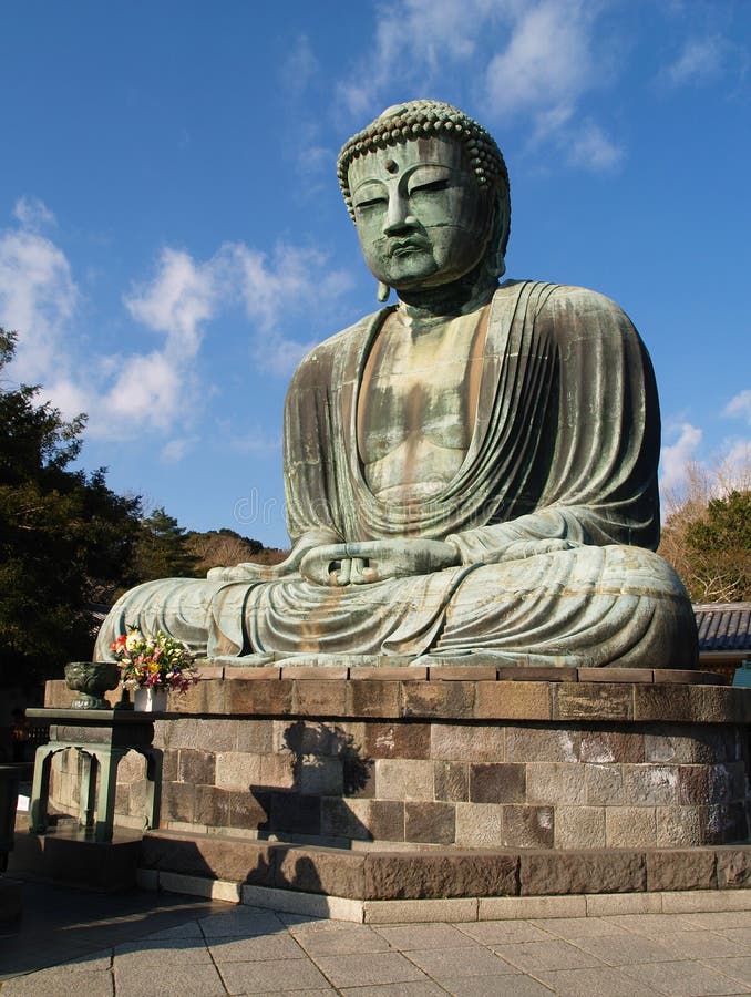 Kamakura, Great Buddha Statue Stock Photo - Image of pray, buddhism ...