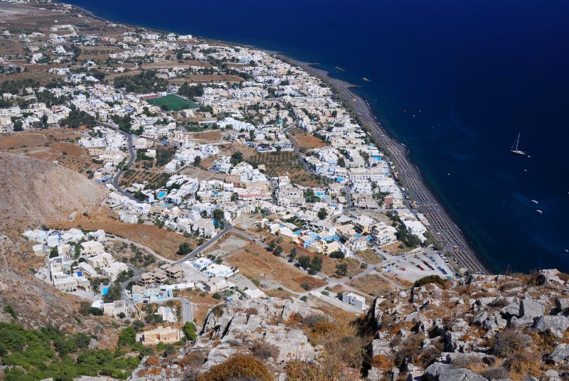 Red Beach, Santorini Island (Thira), Greece Stock Image - Image of ...