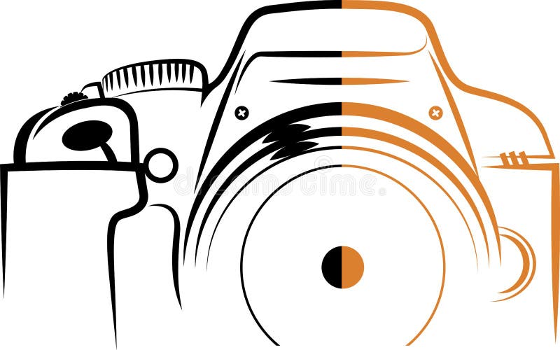 Kameralogo stock illustrationer Kameralogo stock illustrationer