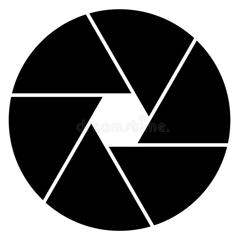 Kameraobjektiv symbol yrkesmässig isolerad logotyp vektor illustrationer