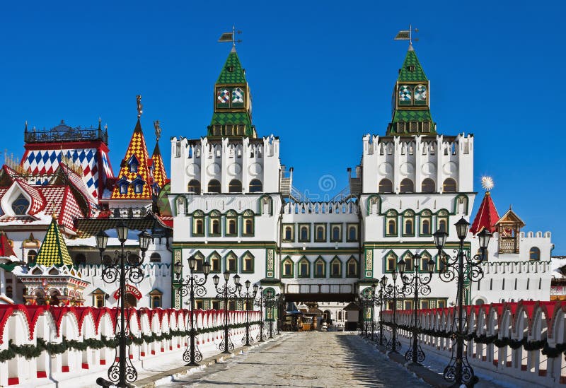 Kremlin w Izmaylovo w Moskwa, Rosja zdjęcia stock Kremlin w Izmaylovo w Moskwa, Rosja zdjęcia stock