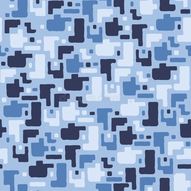 Camouflage pattern background, seamless vector illustration. Classic military clothing style. Masking army camo, repeat print for Wallpapers or prints on fabric. Blue, sea colors, marine texture. Camouflage pattern background, seamless vector illustration. Classic military clothing style. Masking army camo, repeat print for Wallpapers or prints on fabric. Blue, sea colors, marine texture.