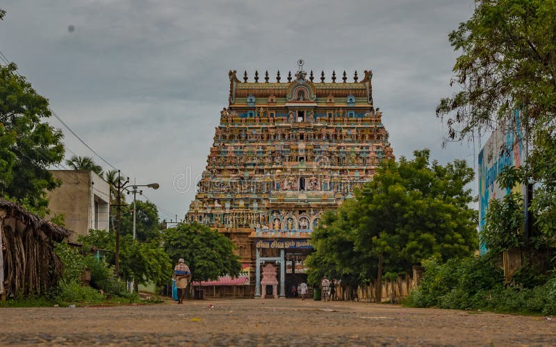 Temple Tower Thirubuvanam Tamilnadu