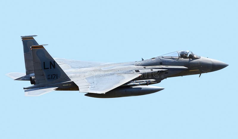 An F15 Strike Eagle fighter jet from RAF Lakenheath low level flying through the Mach Loop / roundabout, Wales. May 7th 2013. An F15 Strike Eagle fighter jet from RAF Lakenheath low level flying through the Mach Loop / roundabout, Wales. May 7th 2013.