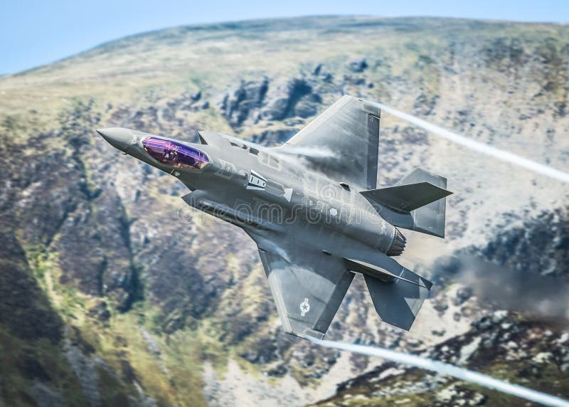Lockheed Martin USAF F-35A / F35 Lightning II fighter jet first time low level in the Mach Loop this week 2nd May 2017. Lockheed Martin USAF F-35A / F35 Lightning II fighter jet first time low level in the Mach Loop this week 2nd May 2017.
