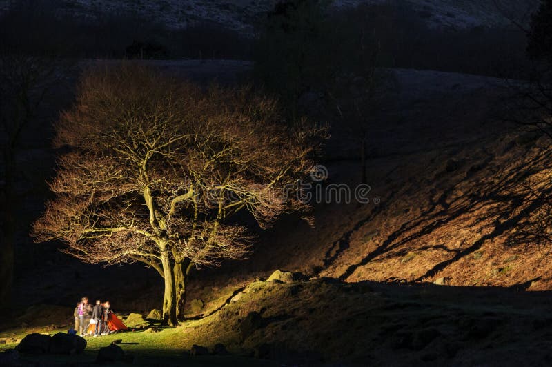 Kampierender Höchstbezirk England lizenzfreie stockfotografie Kampierender Höchstbezirk England lizenzfreie stockfotografie