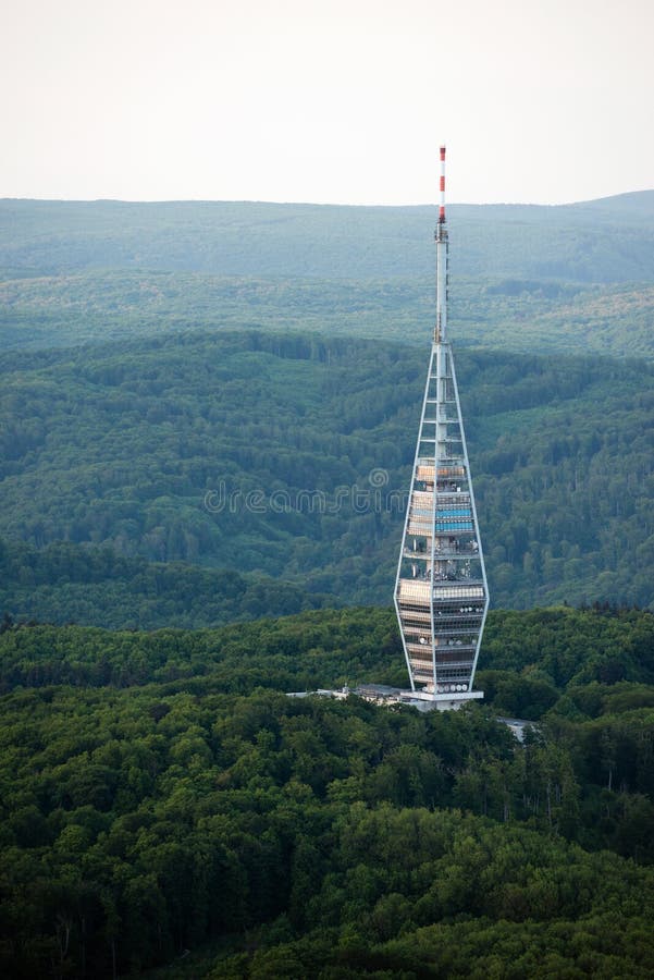 Kamzik TV transmission tower in Bratislava, Slovakia