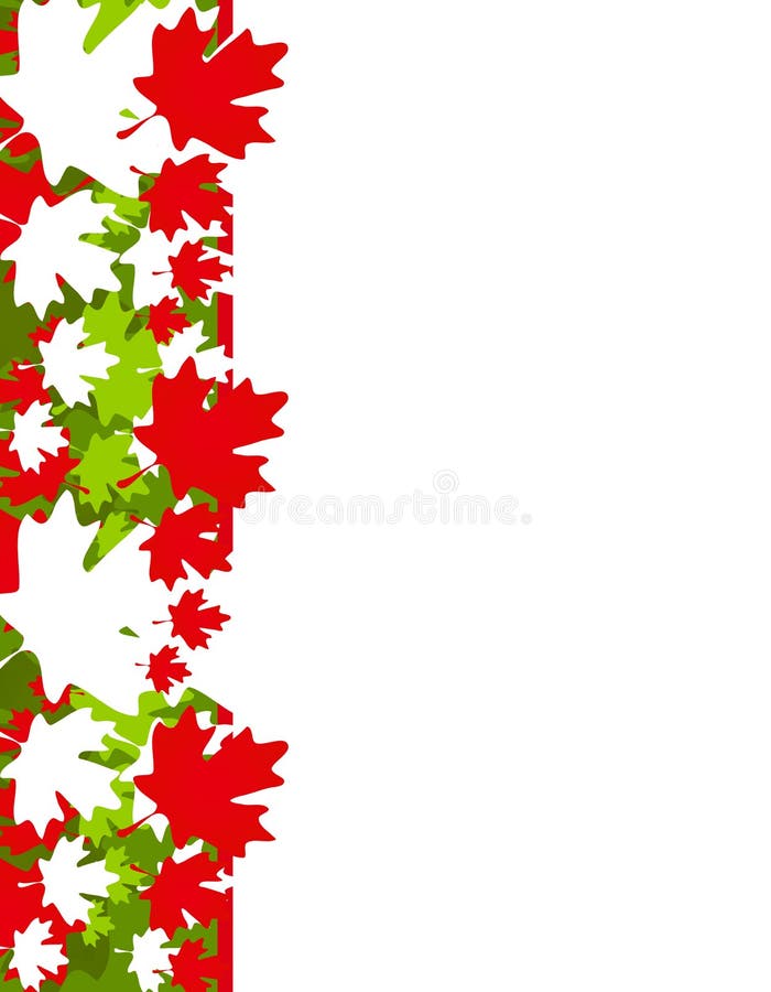 Kanada-Ahornblatt-Weihnachtsrand stock abbildung Kanada-Ahornblatt-Weihnachtsrand stock abbildung