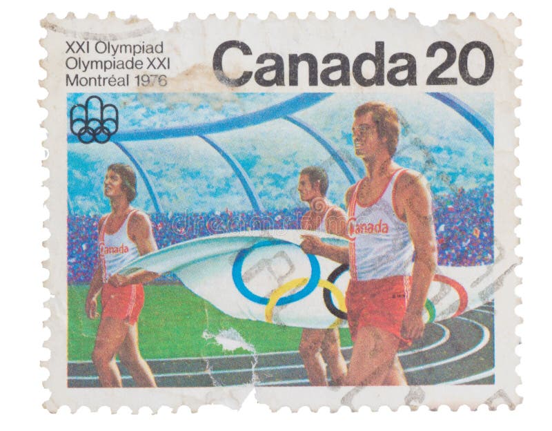 KANADA - CIRCA 1976: en stämpel som skrivs ut i showerna Canadia royaltyfria foton KANADA - CIRCA 1976: en stämpel som skrivs ut i showerna Canadia royaltyfria foton