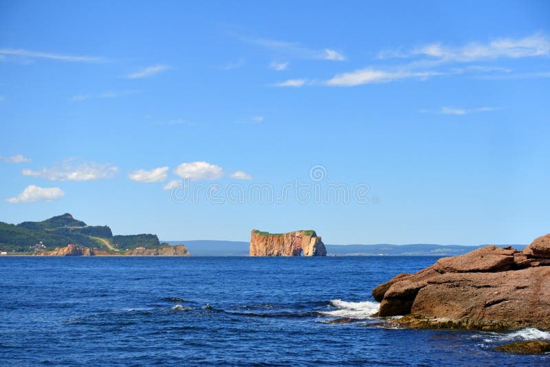 Kanada Quebec Gaspe Perce Rock lizenzfreies stockbild Kanada Quebec Gaspe Perce Rock lizenzfreies stockbild