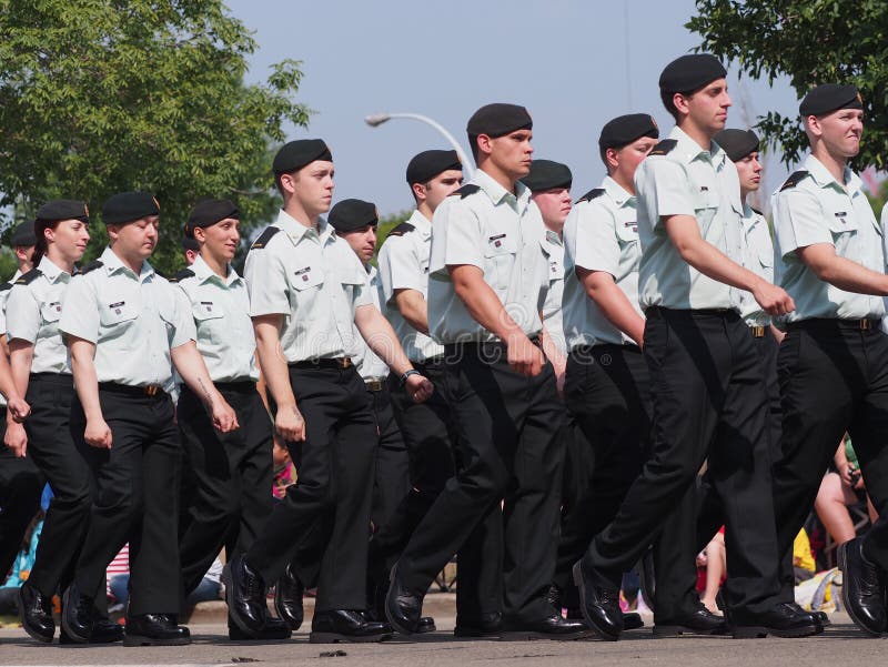 Kanadier zwingt Soldaten stockbild Kanadier zwingt Soldaten stockbild