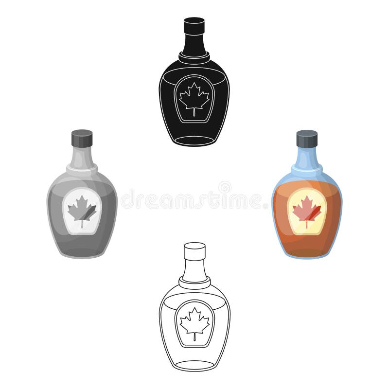Kanadischer Ahornsirup in einer Flasche Einzelne Ikone Kanadas in der Karikatur, schwarzes Artvektorsymbolvorrat-Illustrationsnet vektor abbildung Kanadischer Ahornsirup in einer Flasche Einzelne Ikone Kanadas in der Karikatur, schwarzes Artvektorsymbolvorrat-Illustrationsnet vektor abbildung
