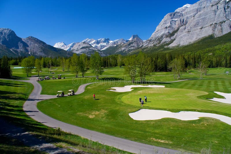 Kananaskis γκολφ σειράς μαθημάτων στοκ φωτογραφία με δικαίωμα ελεύθερης χρήσης