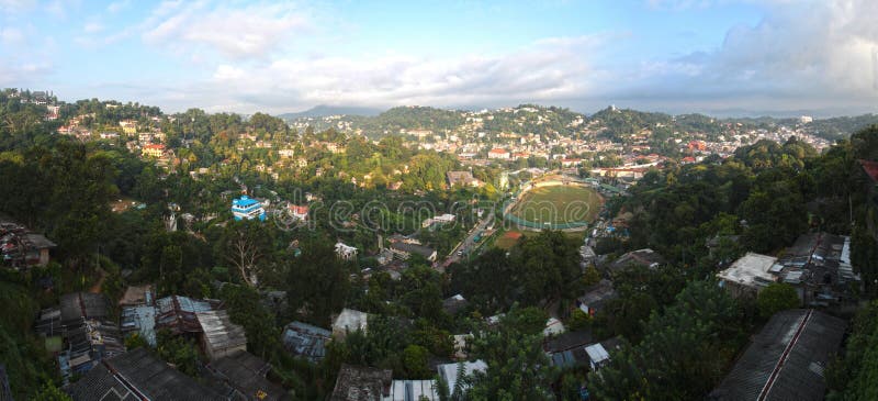 Kandy panorama stock photography