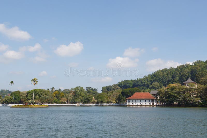 Kandy Meer, Sri Lanka stock afbeeldingen