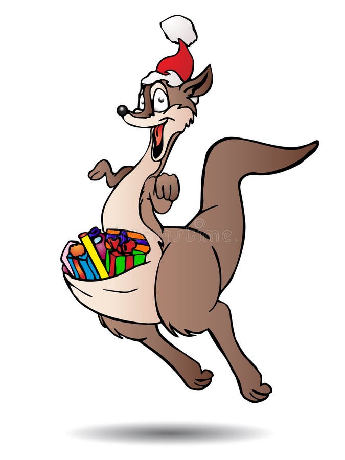 Kangaroo bring gifts