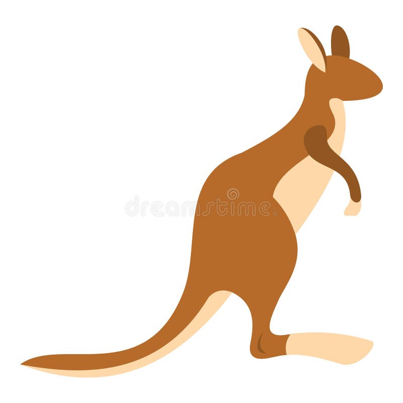 Kangaroo icon isolated stock vector. Illustration of nature - 90974301