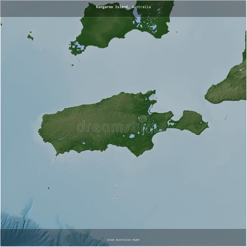 Kangaroo Island, Australia, cropped to square. Physical stock illustration