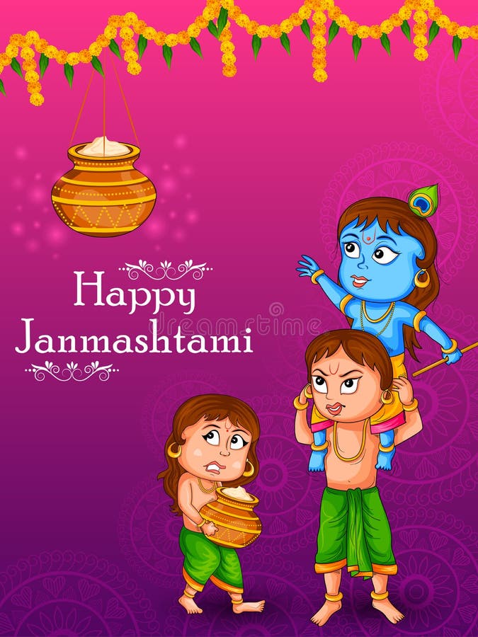Krishna Janmashtami Festival Background of India in Vector Stock Illustration - Illustration of mahabharata, hinduism: 155826468 Krishna Janmashtami Festival Background of India in Vector Stock Illustration - Illustration of mahabharata, hinduism: 155826468