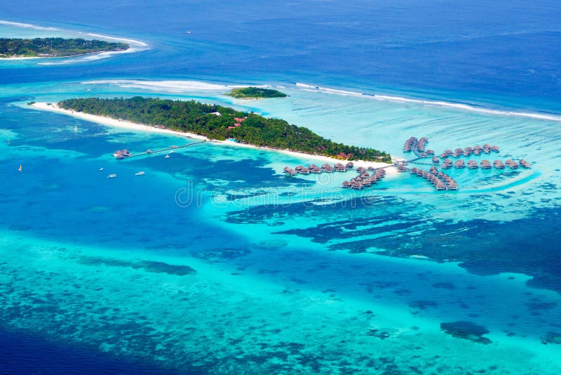 Kani island in Maldives stock images