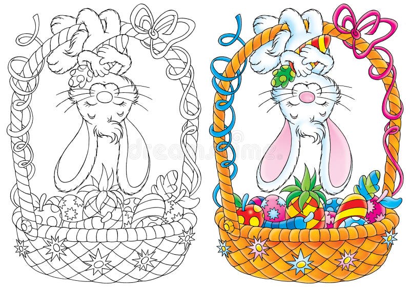 Kanin easter stock illustrationer