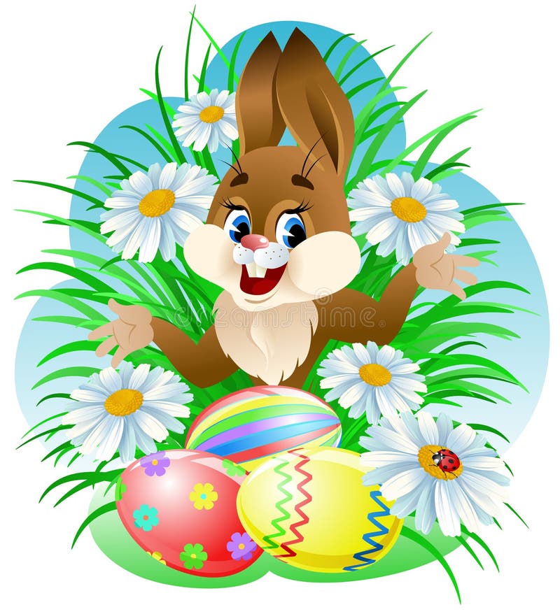 Kanin easter stock illustrationer