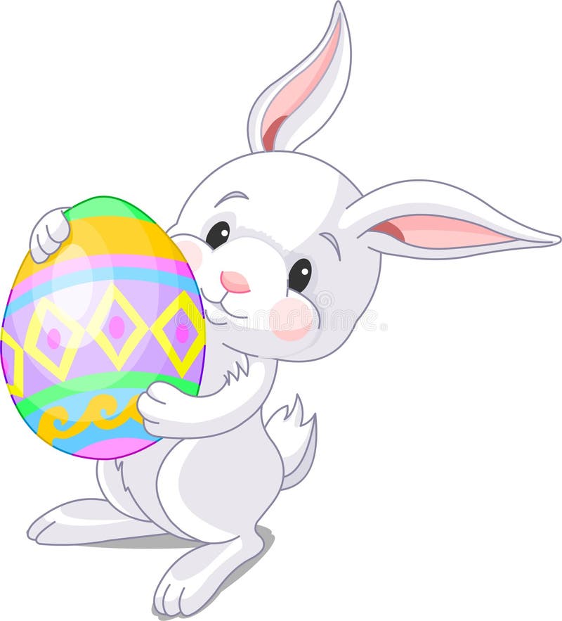 Kanin easter royaltyfri illustrationer
