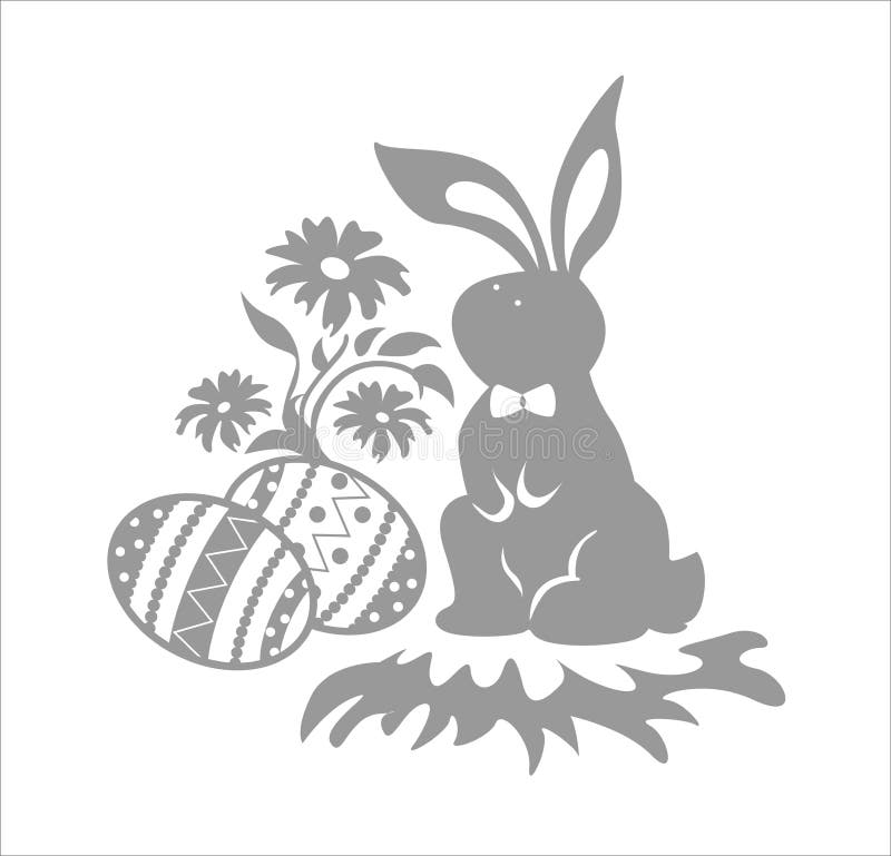 Kanin easter vektor illustrationer